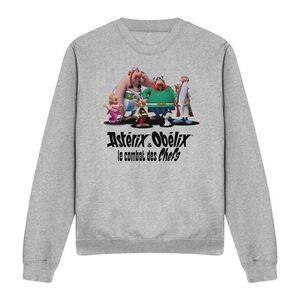 Asterix Unisex Adult Gauls Together Sweatshirt / Heather Grey